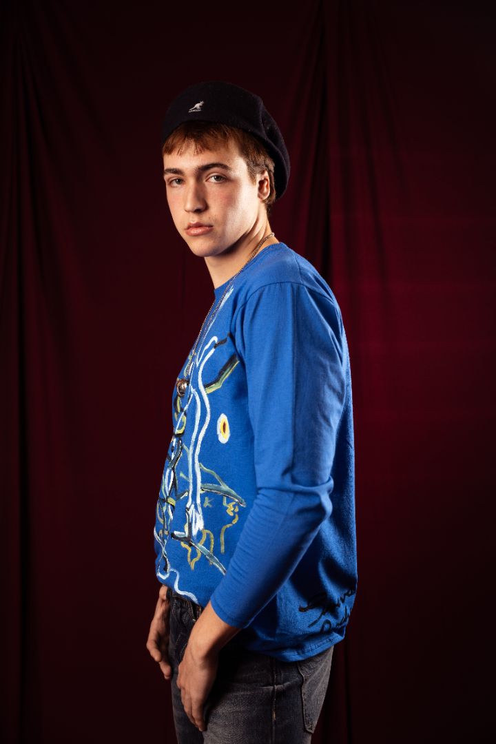 Blue Current Abstract Long Sleeve