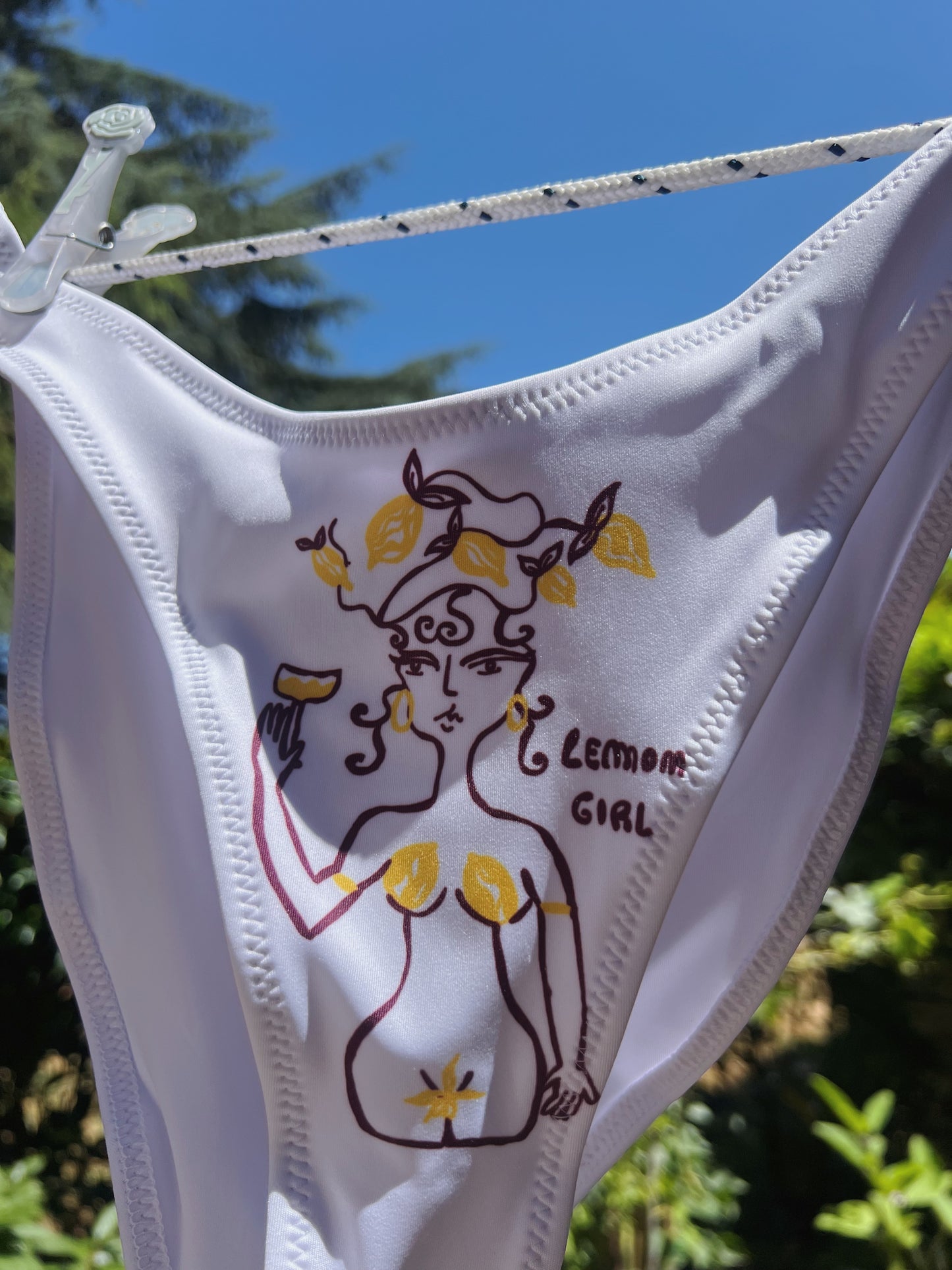 Lemon Girl Bandeau Bikini